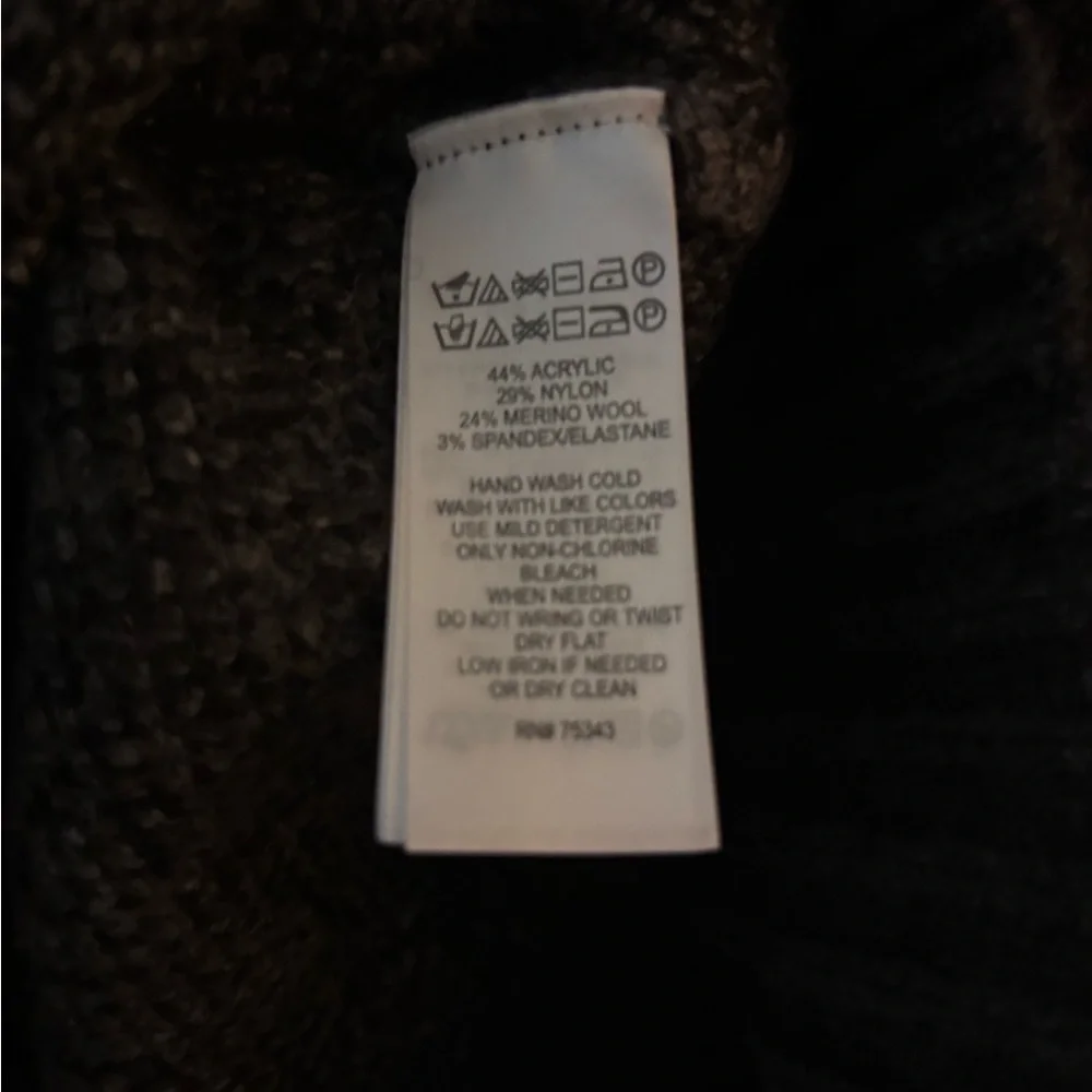 Cynthia Rowley Wool Blend Gray AnimalLeopard Print Sweater - small - Picture 5 of 5